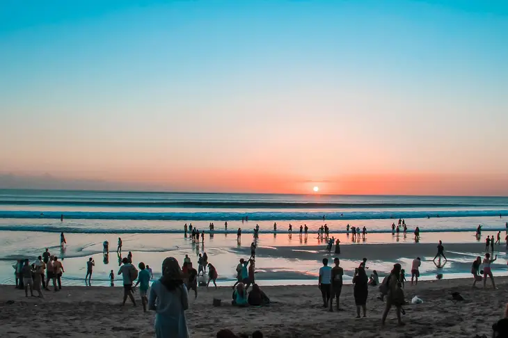 Sunset Terbaik di Legian Pantai Kuta Bali