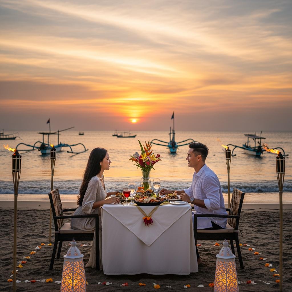 Romantic Dinner Jimbaran Bali Lokasi Ideal untuk Pasangan